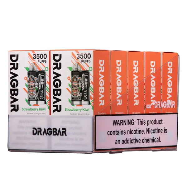 BUY 1 GET 1 FREE Strawberry Kiwi Dragbar B3500 | Vape Amazon India ZoVoo