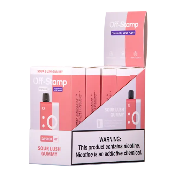 BUY 1 GET 1 FREE Sour Lush Gummy OFF STAMP SW9000 Kit | Vape Amazon India Off Stamp