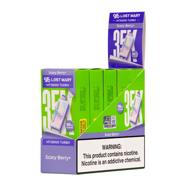 BUY 1 GET 1 FREE Scary Berry Lost Mary MT35K Turbo | Vape Amazon India Lost Mary