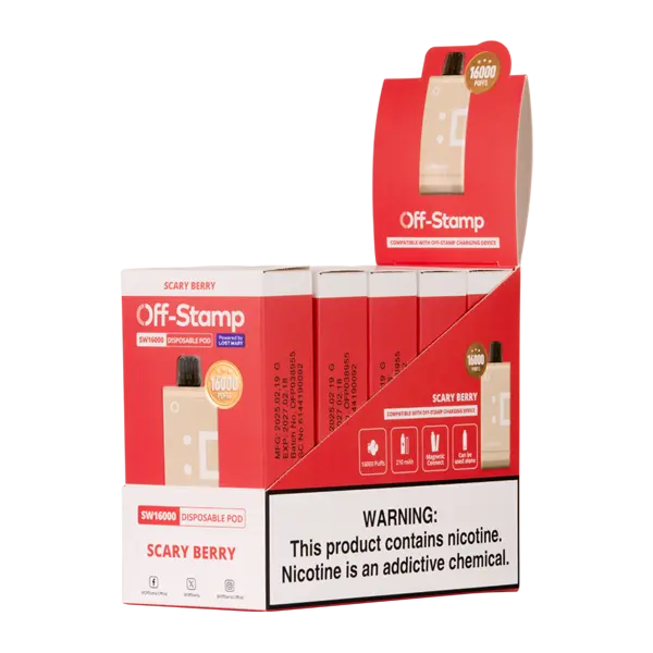 BUY 1 GET 1 FREE Scary Berry OFF STAMP SW16000 | Vape Amazon India Off Stamp