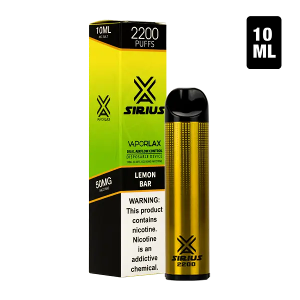 BUY 1 GET 1 FREE Lemon Bar by Sirius | Vape Amazon India VaporLax