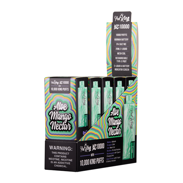 BUY 1 GET 1 FREE Aloe Mango Nectar Pod King XC10000 | Vape Amazon India - Vape Amazon India